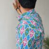 Blue And Pink Zigzag Print Cotton Shirt 3