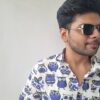 Blue and White Owl Print Cotton Shirt 2