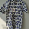 Blue and White Owl Print Cotton Shirt 5