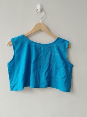 Light Blue Kantha Top 1