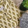 Lime Yellow Base With Yellow Buti Hand-Print Cotton Shirt (3)
