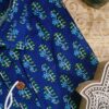 Navy Blue And Blue Buti Hand-Print Cotton Shirt (2)