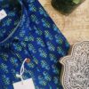 Navy Blue And Blue Buti Hand-Print Cotton Shirt (3)