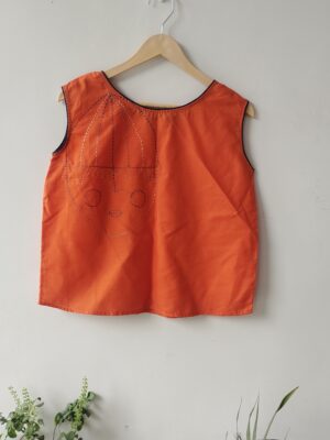 Orange Kantha Top 1