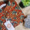 Red And Blue Overall Floral Handprinted Kurta(1)