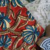 Red And Blue Overall Floral Handprinted Kurta(3)