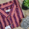 Red And Blue stripes Cotton Shirt (2)