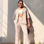 White And Gold Floral Print Cotton Co-ord Set 1