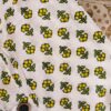 White And Yellow Floral Motif Handprinted Kurta(3)