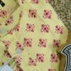 Yellow And Red Motif Handprinted Kurta(2)