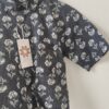 Black Base White Buti Handprinted Cotton Shirt