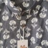 Black Base White Buti Handprinted Cotton Shirt (2)