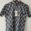 Black Base White Buti Handprinted Cotton Shirt (4)