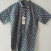 Blue Base Red Flower Buti Printed Cotton Shirt (4)