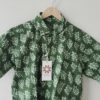 Green Floral Batik Printed Cotton Shirt (3)