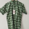 Green Floral Batik Printed Cotton Shirt (4)