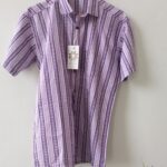 Lavender Striped Cotton Shirt