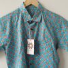 Light Blue Red Buti HandPrinted Cotton Shirt (3)