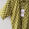 Lime Yellow Floral Buti Printed Cotton Shirt