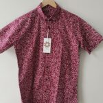 Magenta Floral Bandhani Printed Cotton Shirt (4)