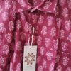 Magenta Floral Buti HandPrinted Cotton Shirt