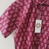 Magenta Floral Buti HandPrinted Cotton Shirt (2)