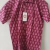 Magenta Floral Buti HandPrinted Cotton Shirt (3)