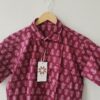 Magenta Floral Buti HandPrinted Cotton Shirt (4)