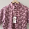 Magenta White Floral Buti HandPrinted Cotton Shirt (4)