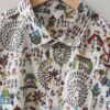 Multi colour White Base Warli Cotton Shirt (2)