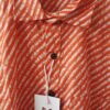 Orange Lehriya Printed Cotton Shirt