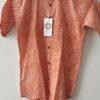 Orange Lehriya Printed Cotton Shirt (4)