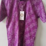 Purple Bandhini Print Cotton Shirt