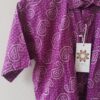 Purple Bandhini Print Cotton Shirt (3)