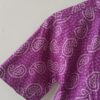 Purple Bandhini Print Cotton Shirt (4)