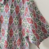 Red BLue White Floral Geometrical Printed Cotton Shirt (2)