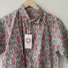 Red BLue White Floral Geometrical Printed Cotton Shirt (3)