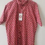 Red Floral Buti Cotton Shirt