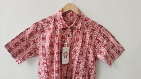 Red Striped Cotton Shirt (4)