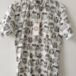 White Base Black Owl Printed Cotton Shirt (4)