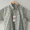 White Base Blue And Green Elephant HandPrinted Cotton Shirt (3)