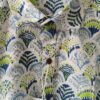 White Base Blue And Green HandPrinted Cotton Shirt