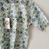 White Base Blue And Green HandPrinted Cotton Shirt (2)