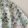 White Base Blue And Green HandPrinted Cotton Shirt (4)