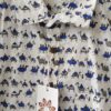 White Base Blue Grey Warli Printed Cotton Shirt (2)