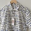 White Base Blue Grey Warli Printed Cotton Shirt (4)