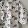 White Base Grey Leopard HandPrinted Cotton Shirt (2)