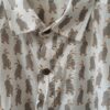 White Base Grey Rabit Motif Cotton Shirt (2)