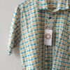 White Base Light Green And Yellow Elephant Motif Cotton Shirt (4)