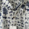White Base Navy Blue Warli Printed Cotton Shirt (2)